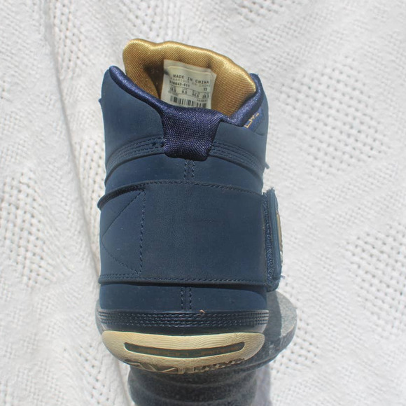 Nike Lebron Zoom Soldier Dunkman Navy Blue White Size 10.5 - Picture 7 of 10